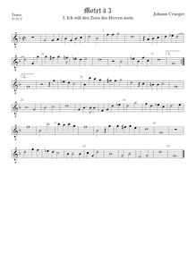 Partition ténor viole de gambe (octave aigu clef), Motets, Crüger, Johann par Johann Crüger