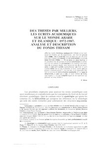Annuaire de I Aiiique du Nord Tome X X M I Editions du CNRS