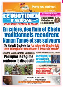 Le Quotidien d’Abidjan n°4009 - du mardi 08 juin 2021