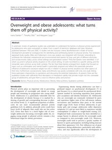Overweight and obese adolescents: what turns them off physical activity?