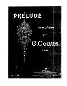 Partition complète, Prelude, Op.33, Konyus, Georgy