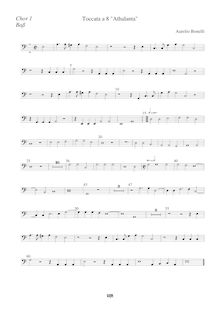 Partition chœur 1, basse, Primo libro de ricercari et canzoni, Il primo libro de ricercari et canzoni a quattro voci, con due toccate e doi dialoghi a otto