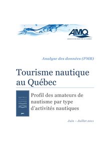 Tourisme nautique au Québec