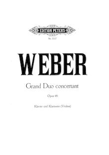 Partition complète, Grand duo concertant, E♭ major, Weber, Carl Maria von