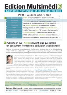 Editions Multimedi@ N° 309 - du 30/10/2023