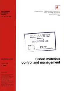 Fissile materials control