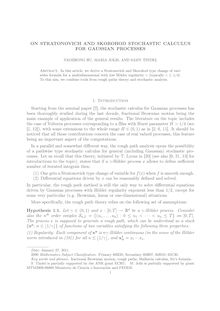 ON STRATONOVICH AND SKOROHOD STOCHASTIC CALCULUS FOR GAUSSIAN PROCESSES