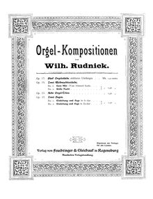 Partition complète (monochrome), 2 Fugues, Op.37, G major, E♭ major