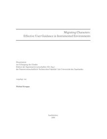 Migrating characters [Elektronische Ressource] : effective user guidance in instrumented environments / vorgelegt von Michael Kruppa