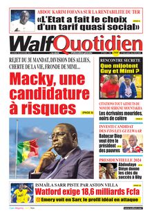 Walf Quotidien N° 9254 - du lundi 30 janvier 2023