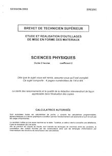 Btsrealout sciences physiques 2002