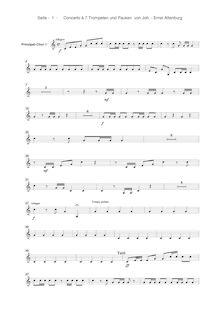 Partition Ch.1 - Prinzipal 2 , partie, Versuch einer Anleitung zur heroisch-musikalischen Trompeter-und Pauker-Kunst