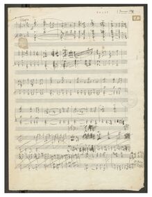Partition Incomplete sketches, Symphony No.1 en D minor, Op.75, D minor