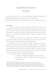[PDF] Enqu.te parlementaires.doc - Les parlementaires et l ...