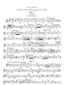 Partition hautbois 1 (doubles anglais cor), 2 (doubles anglais cor), chansons of a Wayfarer