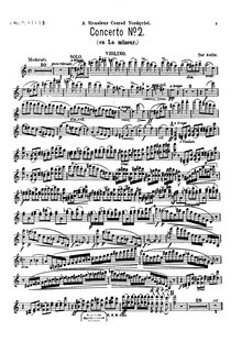 Partition de violon, violon Concerto No.2, Op.11, A minor