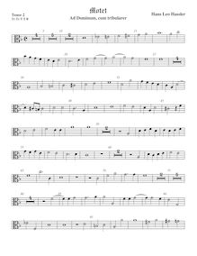Partition ténor viole de gambe 2, alto clef, Seven Chromatic Baroque Motets