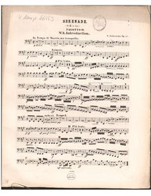 Partition basson 2, Serenade No.3 en A major, A major, Jadassohn, Salomon