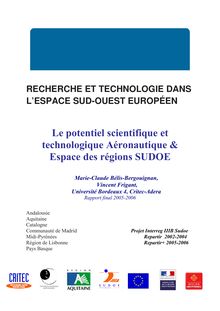 Le potentiel scientifique et  technologique Aéronautique & Espace ...
