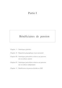 Statistique annuelle 2006 - Bénéficiaires de pension