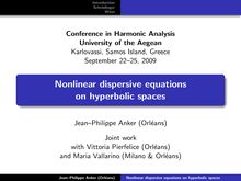 Conference in Harmonic Analysis University of the Aegean