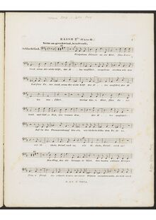 Partition Basso 2do chœur II, Schlachtlied, D.912 (Op.151), Battle Song