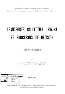 Transports collectifs urbains et processus de décision - Etude du cas grenoblois. : 2401_1
