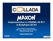 Implementation in CINEMA 4D R11 & BodyPaint 3D R4