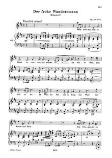 Partition Version pour medium voix, chansons und Gesänge, Vol.III, Op.77