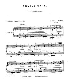 Partition , Cradle Song, Vermischte Clavierstücke, Vermischte KlavierstückeMiscellaneous Piano Pieces