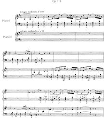 Partition complète, Fantaisie, Op.111, Fauré, Gabriel
