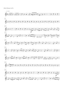 Partition Alto cornes (en E♭), Radetzky March, Op.228, Strauss Sr., Johann