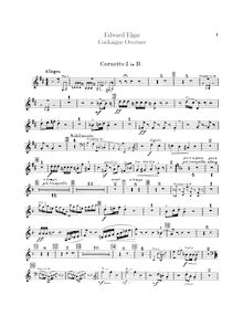 Partition Cornet 1, 2 (en B♭)trompette 1, 2 (en F), Cockaigne Overture, Op.40