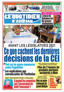 Le Quotidien d’Abidjan n°3009 - du jeudi 21 janvier 2021