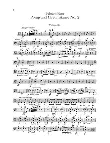 Partition violoncelles, Pomp et Circumstance, Op.39, Elgar, Edward par Edward Elgar