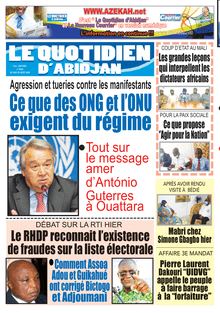 Le Quotidien d’Abidjan n°2908 - du Jeudi 20 août 2020
