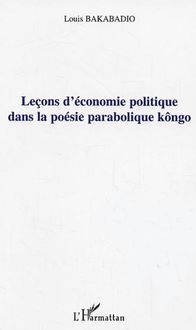 Leçons d économie politique dans la poésie parabolique kôngo