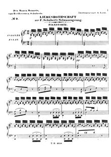 Partition Piano , partie, Schwanengesang, Swan Song / Letztes Werk par Franz Schubert