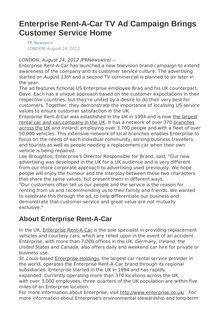 Enterprise Rent-A-Car TV Ad Campaign Brings Customer Service Home