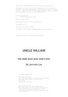 Uncle William: the man who was shif less