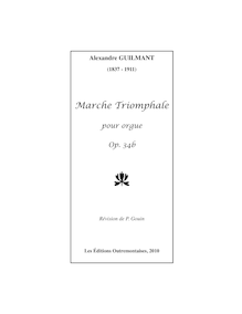 Partition complète, Marche triomphale, E-flat major, Guilmant, Alexandre