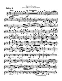 Partition violons II, Vyšehrad, The High Castle, E♭ major, Smetana, Bedřich