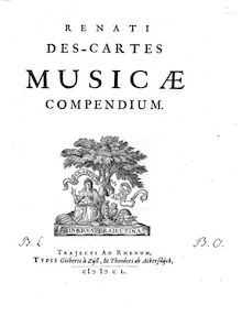 Partition Complete Book, Musicae compendium, Descartes, René