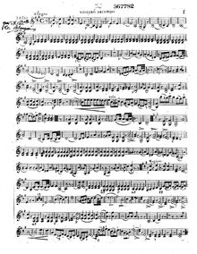 Partition violon 2, corde Trio, A major, Blangini, Thérèse