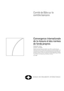 Convergence internationale de la mesure et des normes de fonds propres