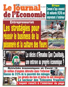 Journal de l’Economie n°578 - du Lundi 20 au Dimanche 26 Juillet 2020