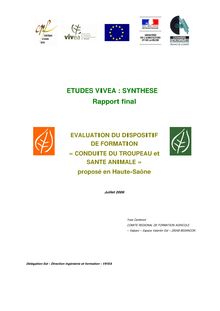 Etude évaluation du dispositif de formation Conduite du troupeau et Santé animale-v3