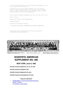 Scientific American Supplement, No. 388, June 9, 1883
