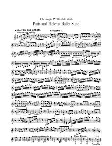 Partition violons II, Paride ed Elena, Dramma per musica in cinque atti