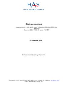 Désépiphysiodèses - Rapport Desepiphysiodeses
